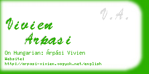 vivien arpasi business card